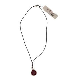 NWT Peyote Bird Free Spirit Genuine Carnelian Quartz Teardrop Pendant Necklace